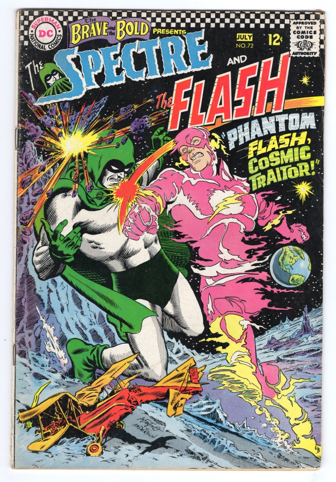 Brave And The Bold 72 1967 DC Comics VG+ 4.5 Spectre Flash Ghost Pilot