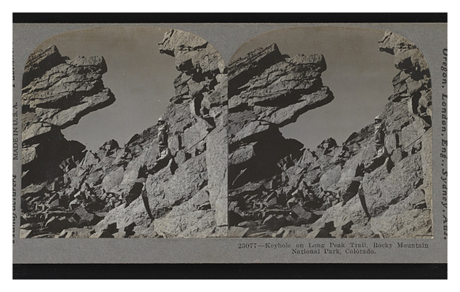 Longs Peak Colorado Keyhole Standard Postcard