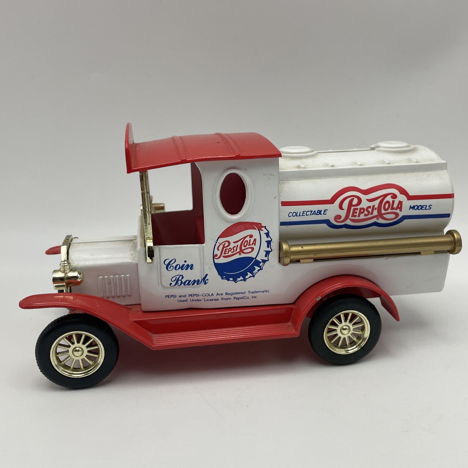 Vintage Pepsi-Cola Collectable Models Delivery Tanker Truck Die-Cast Coin Bank
