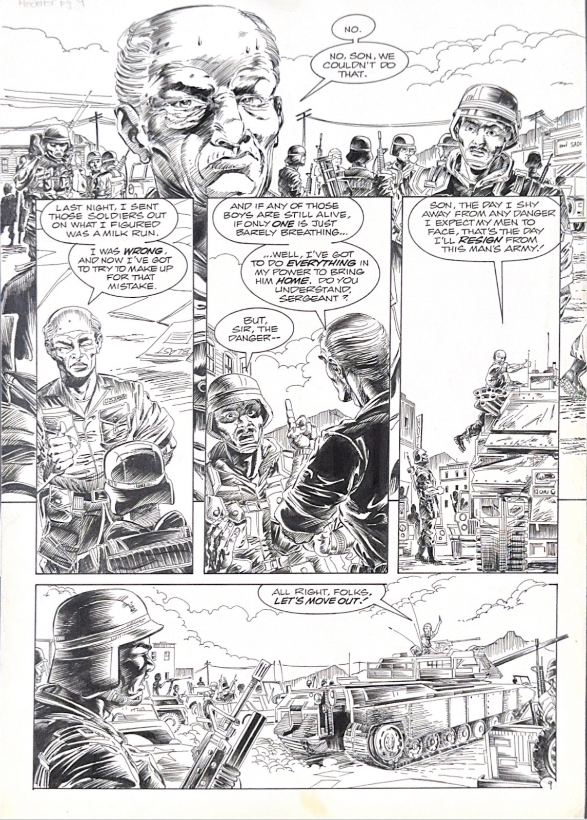 Original : Predator (DH) . Big Game # 4 P9  Artist : Evan Dorkin (P) Armando Gil