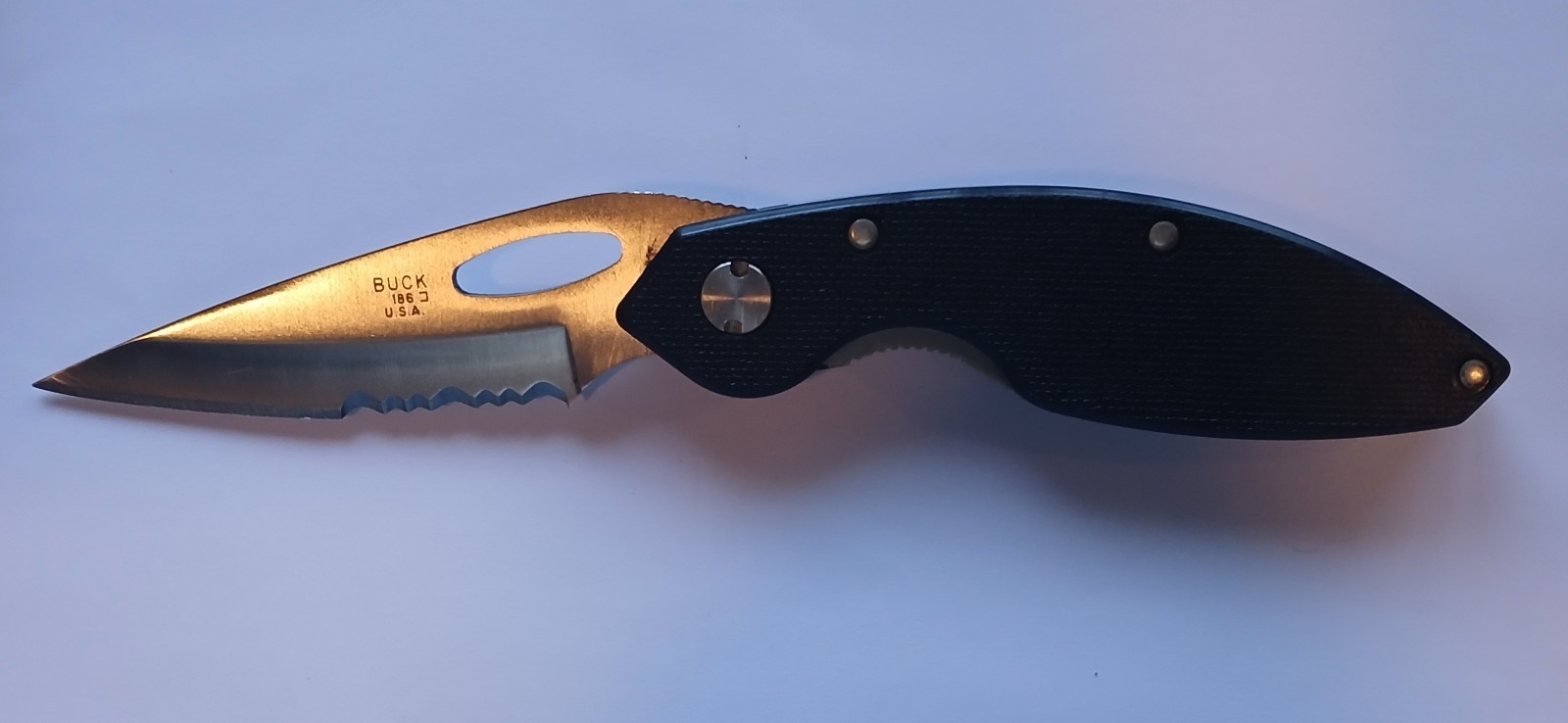 Vintage USA 1999 Buck 186 ] Odyssey Knife Very Clean, Super Sharp Ex Condition