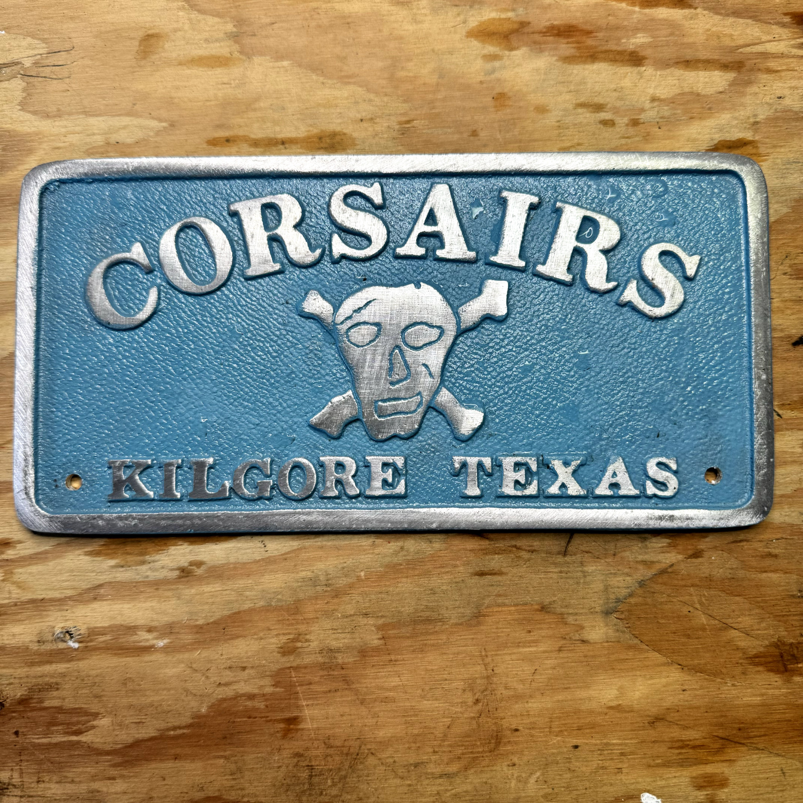 Corsairs Kilgore Texas Car Club Plaque