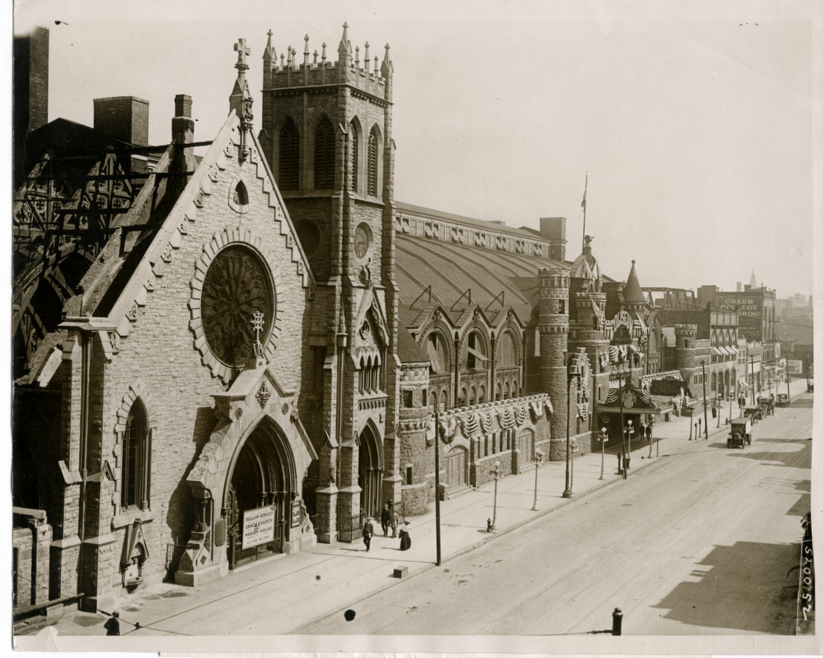 c.1916 PRESS PHOTO - EXTERIOR OF THE COLISEUM CHICAGO