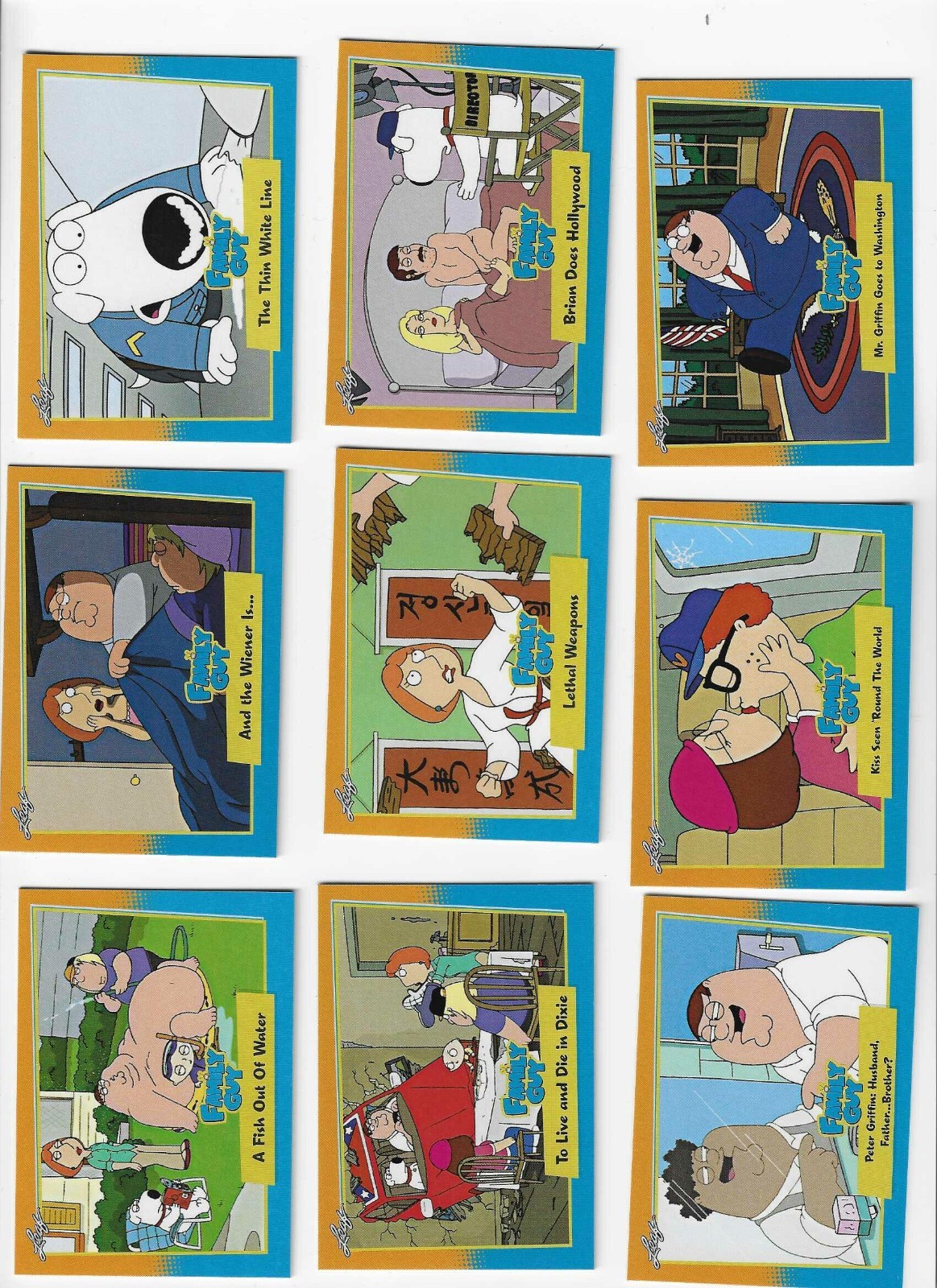 2011 -- FAMILY GUY -- complete 50 card set. 