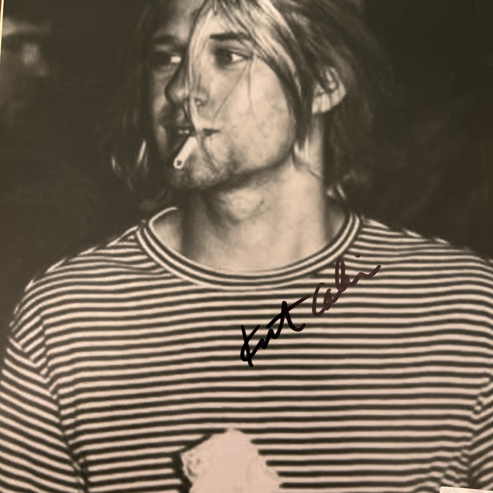 Kurt Cobain Autographed Photo Kurt Cobain Autographed Photo
