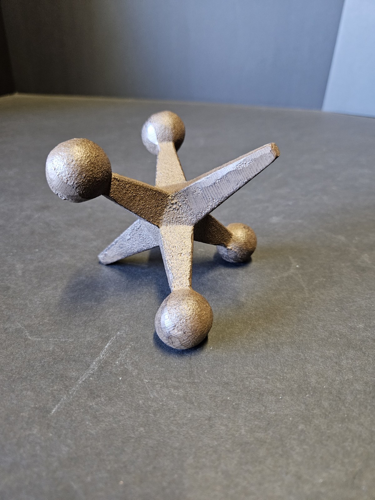 Lovely Metal Jack Jax Mid Century - Heavy 4” Retro sculpture