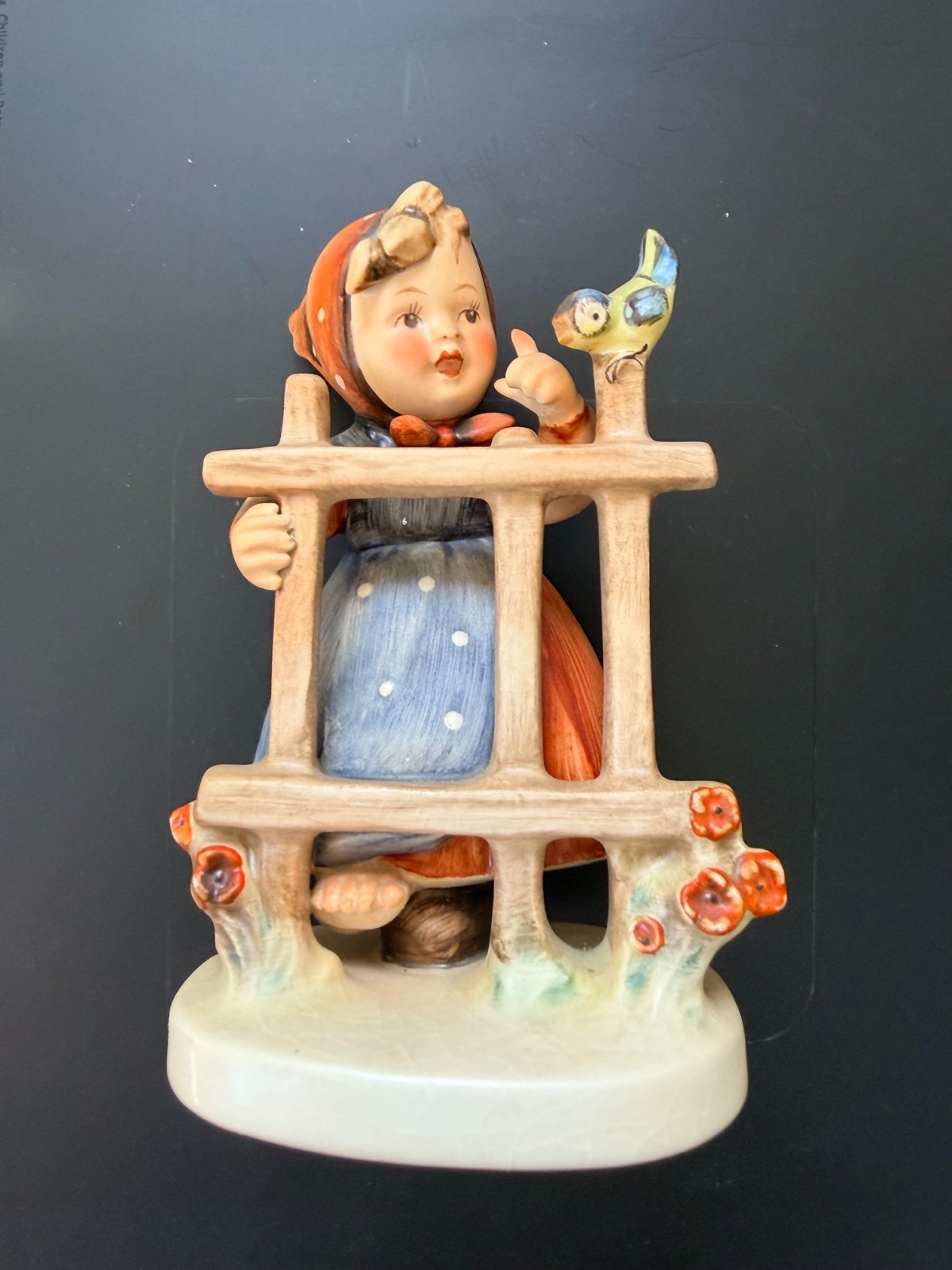 Goebel Hummel 203/1 Signs of Spring Girl Bird Figurine 4\