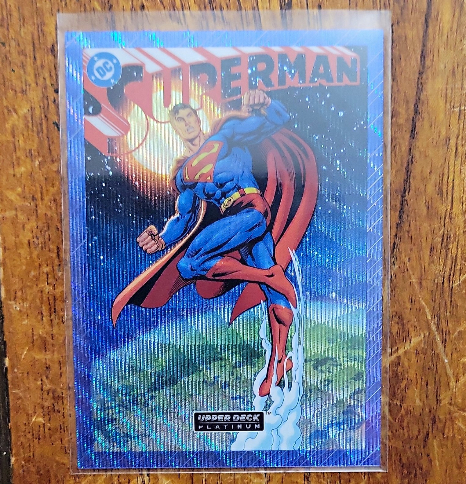 Upper Deck Platinum DC Universe Superman Cover Variant VC11 DC Blue 14/38