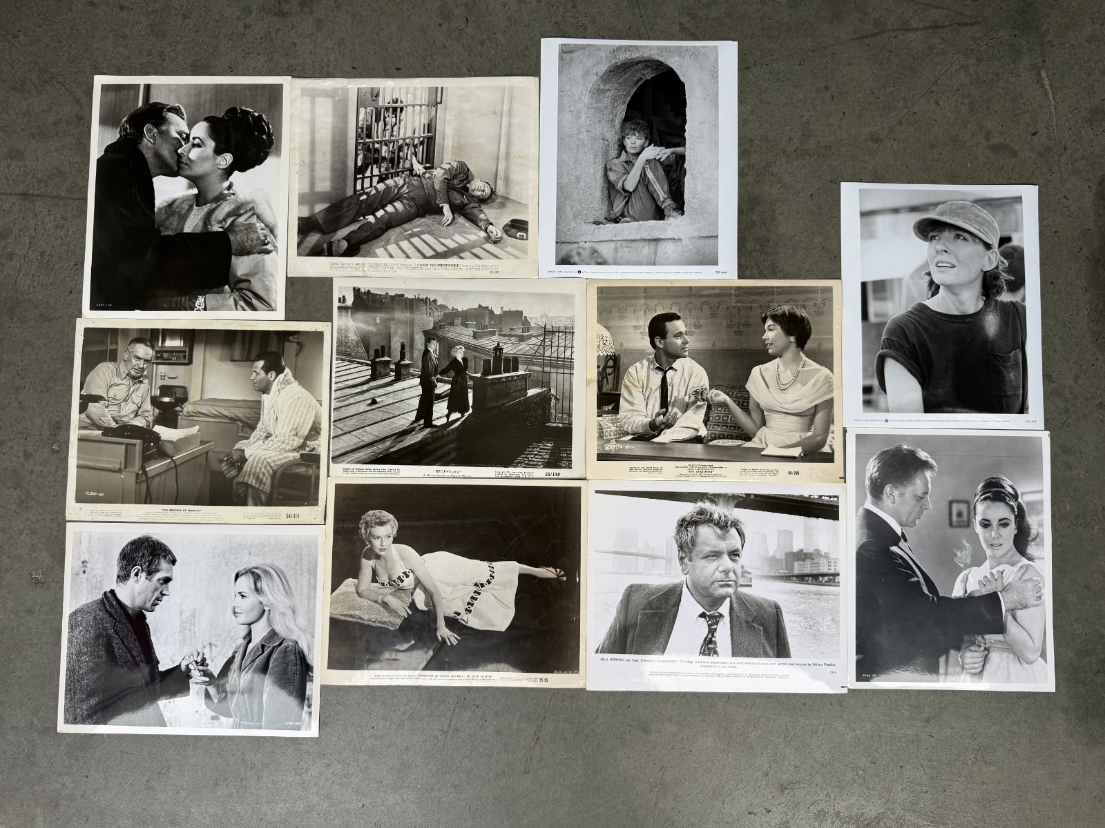 Lot Vintage Movie Stills Photos Elizabeth Taylor Jack Lemmon Deborah Kerr B&W