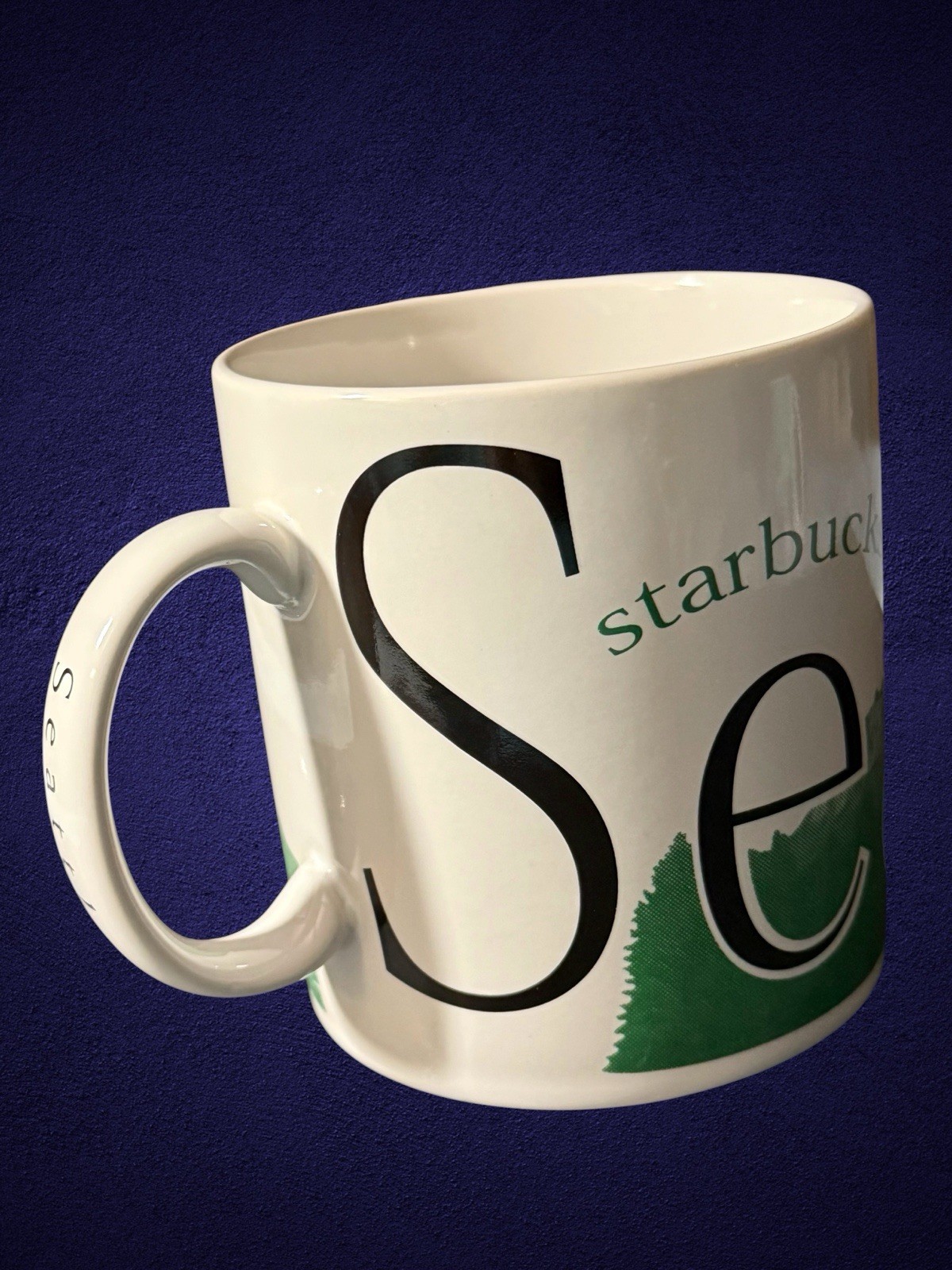 STARBUCKS ‘Seattle’ CITY MUG 1994 Collector Series-Greer & Belson WASHINGTON