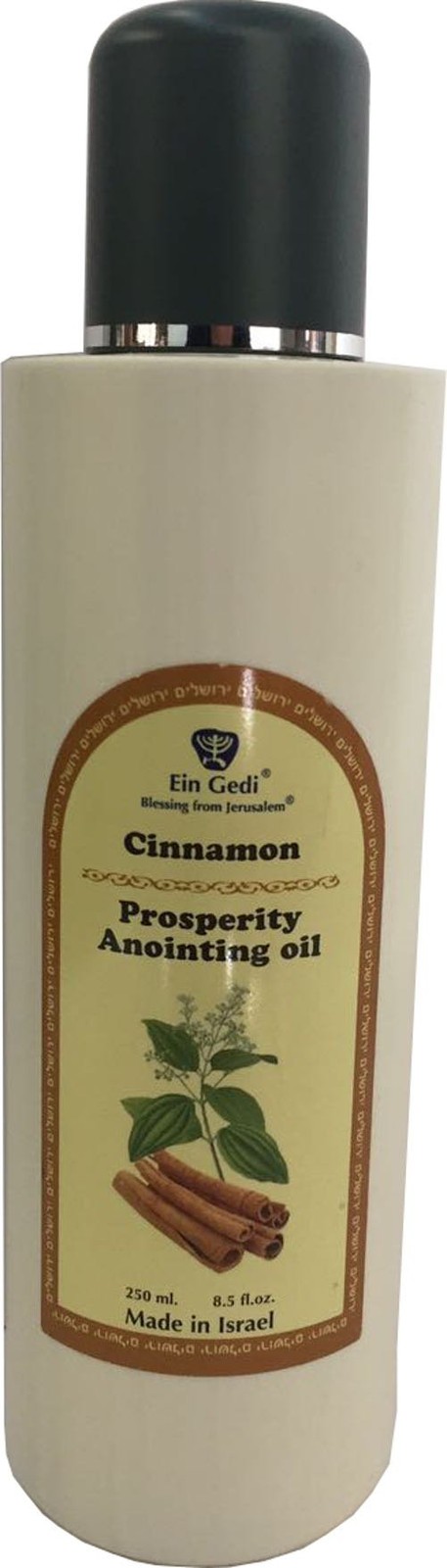 Cinnamon anointing Oil from Ein Gedi large size - 250 ml ( 8.5 fl. oz. ) Cinnamon anointing Oil from Ein Gedi large size - 250 ml ( 8.5 fl. oz. )