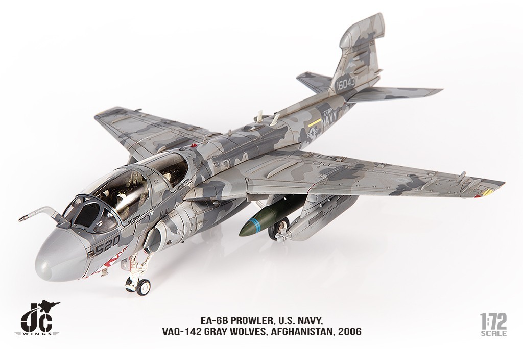 JC WINGS 1/72 JCW-72-EA6B-008 EA-6B Prowler U.S. NAVY VAQ-142 Gray Wolves