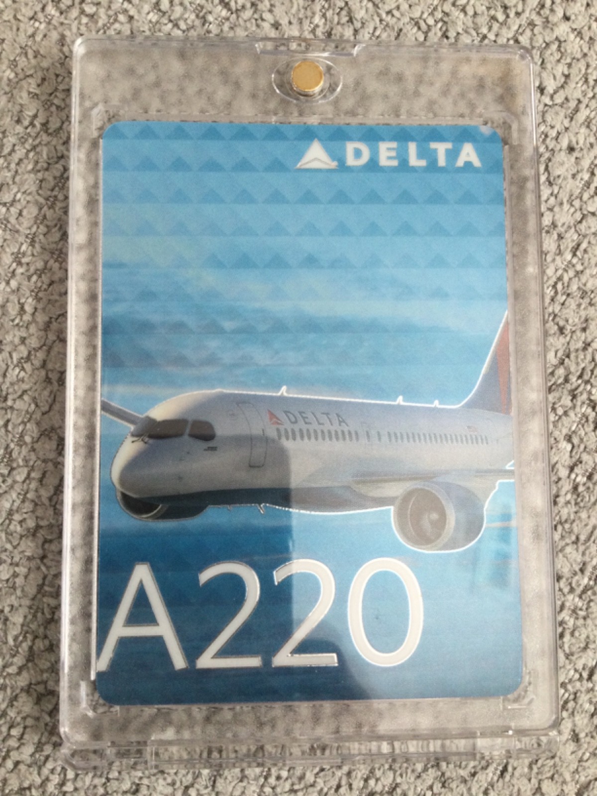 #51 Delta Air Lines Airbus A220 2019 Aircraft Trading Card – RARE MINT CONDITION