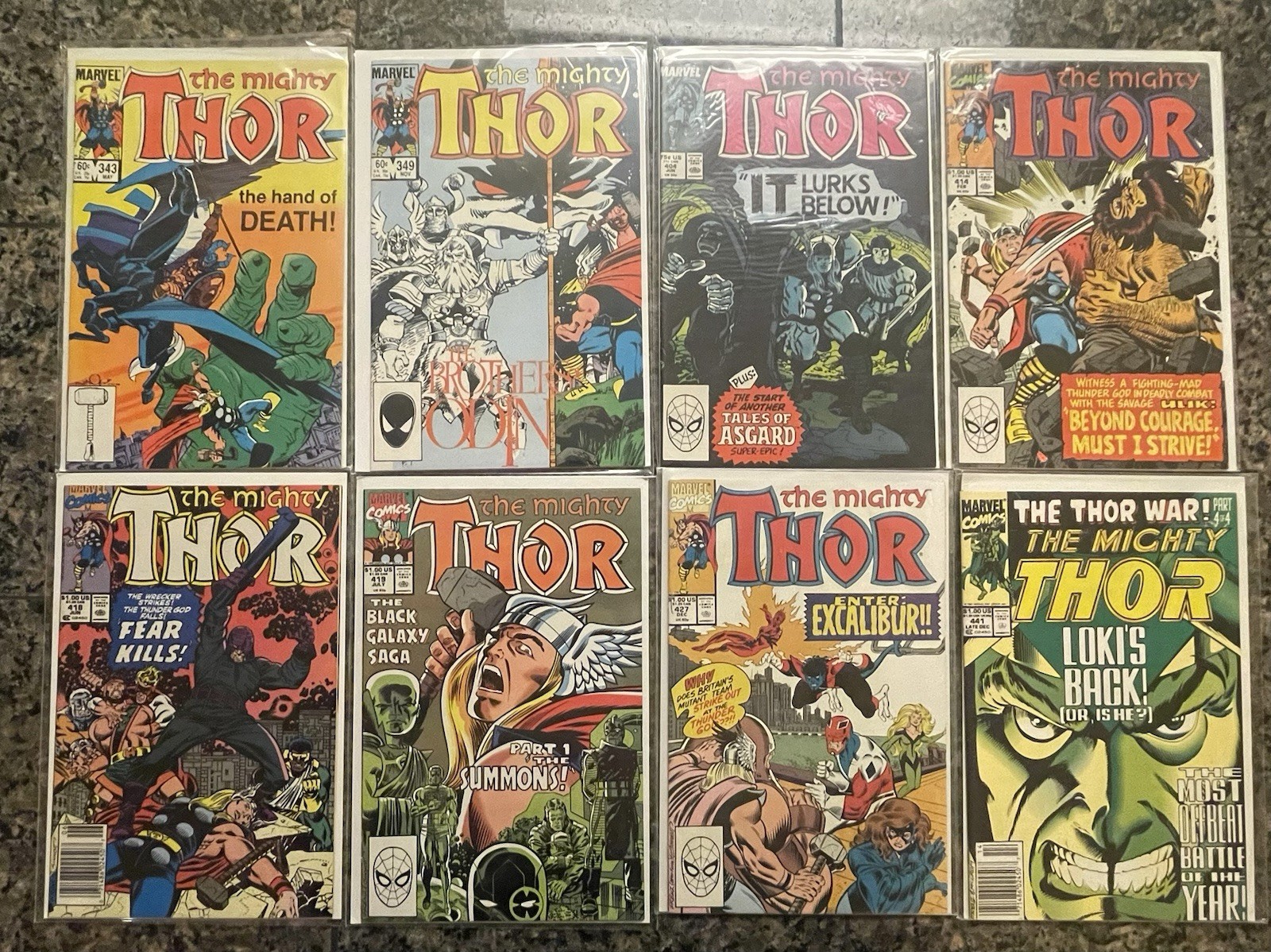 The Mighty Thor Comic Lot Of 8