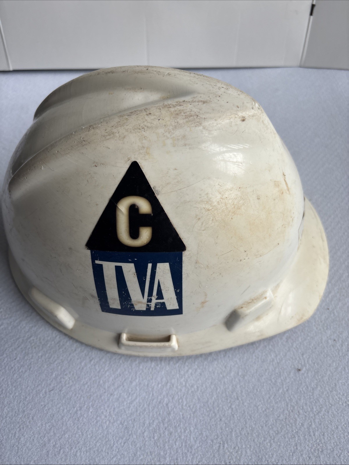 Vintage 1993 MSA V-Gard Hard Hat TVA Tennessee Valley Authority Fluor Daniel \'93