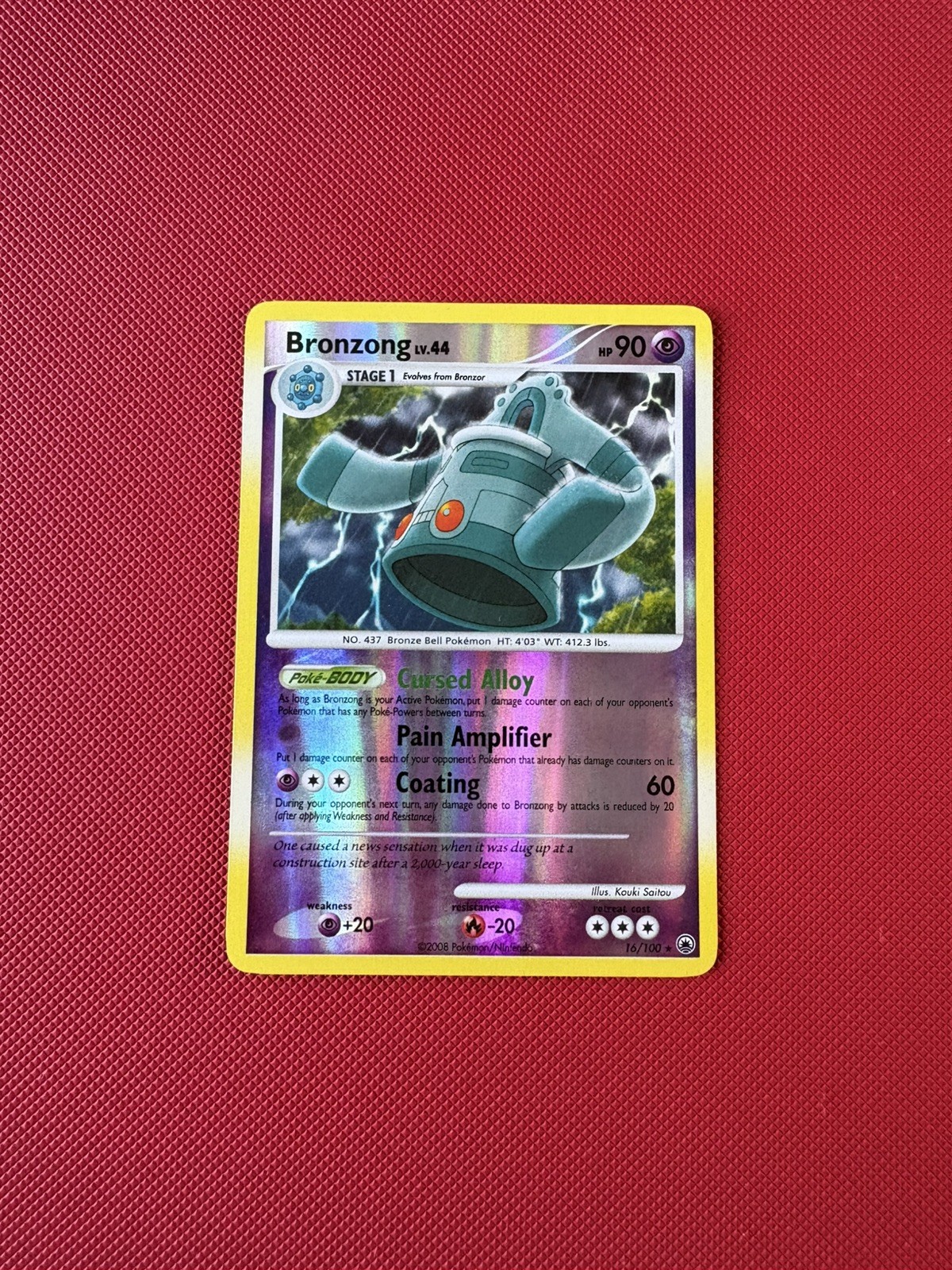 Pokemon Bronzong 16/100 Majestic Dawn Reverse Holo LP/MP