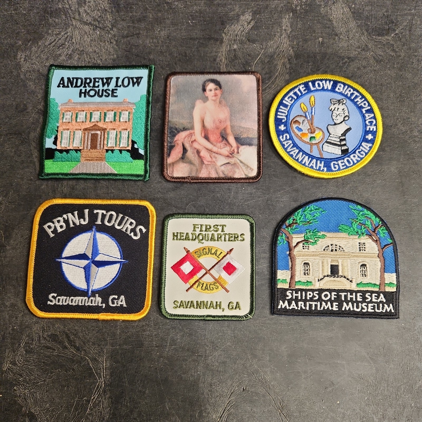 Juliette Low/Girl Scouts/Savannah Georgia Embroidered Patch LOT New