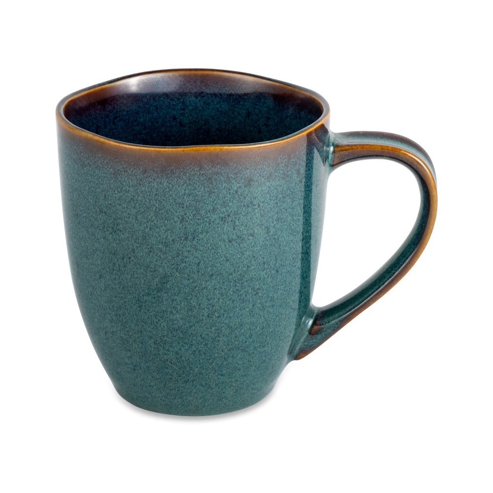 Reactive Ceramic Mug Rustic Design Coffee Cup 15 oz Stoneware Reactive Ceramic Mug Rustic Design Coffee Cup 15 oz Stoneware