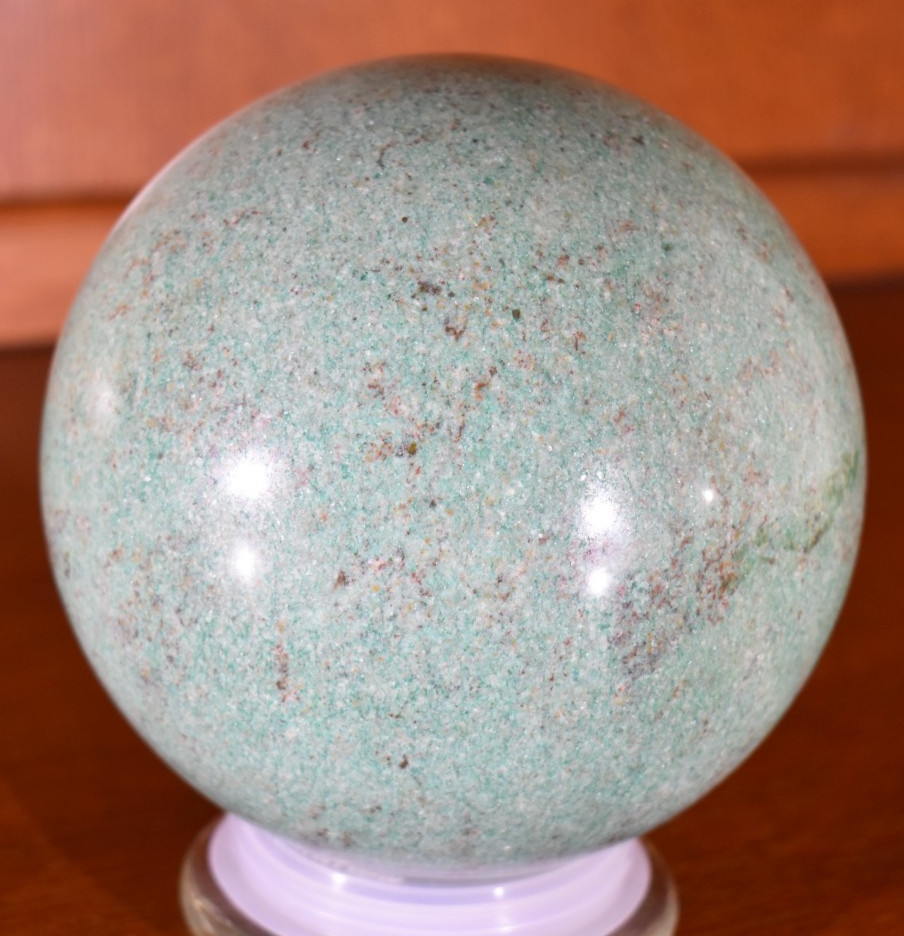 Large Green Agate Sphere  141 mm 9 lb 11.6 oz.