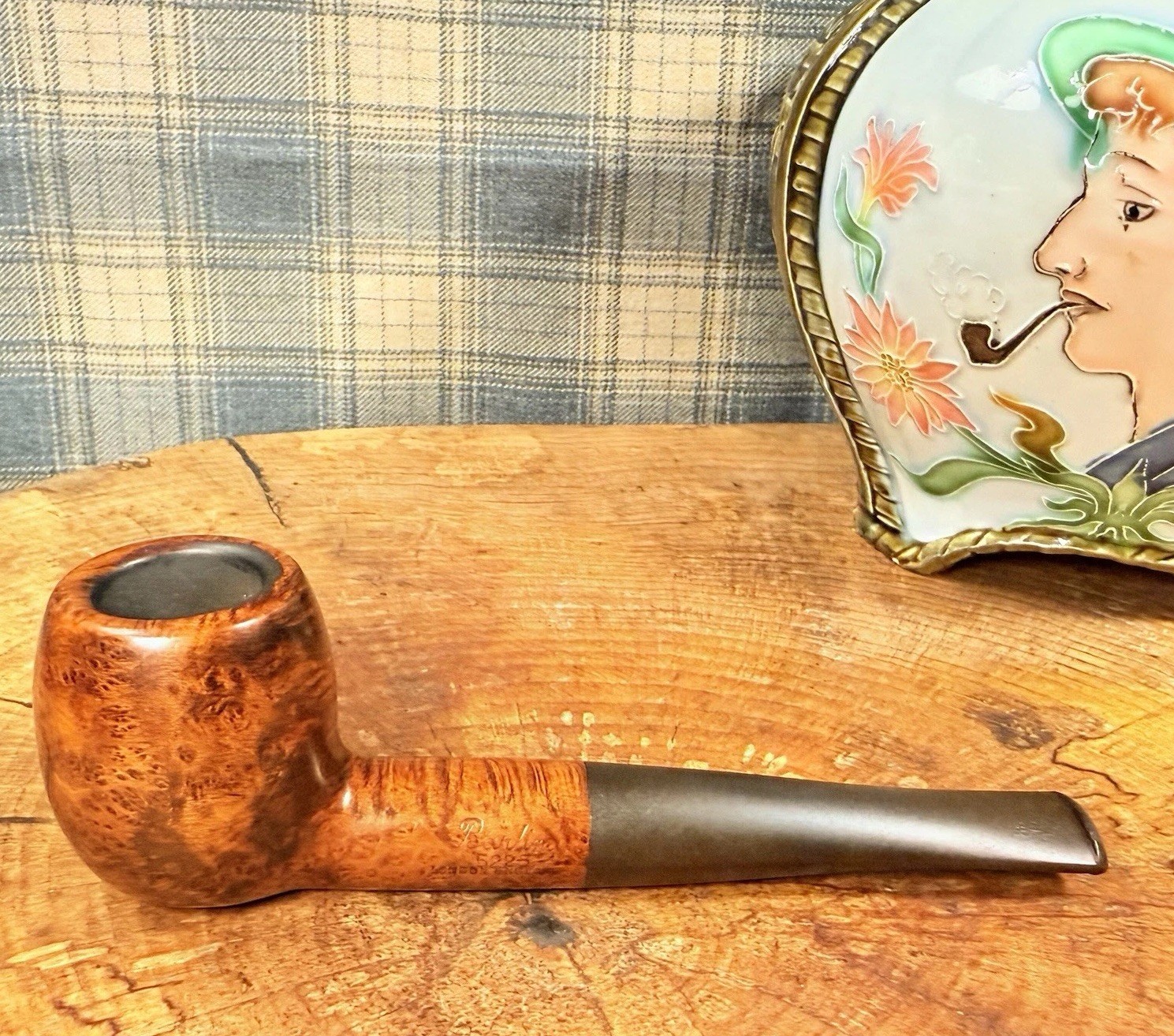 Vintage BARLING 5225 London England Regency EXEL T.V.F Briar Estate Tobacco Pipe