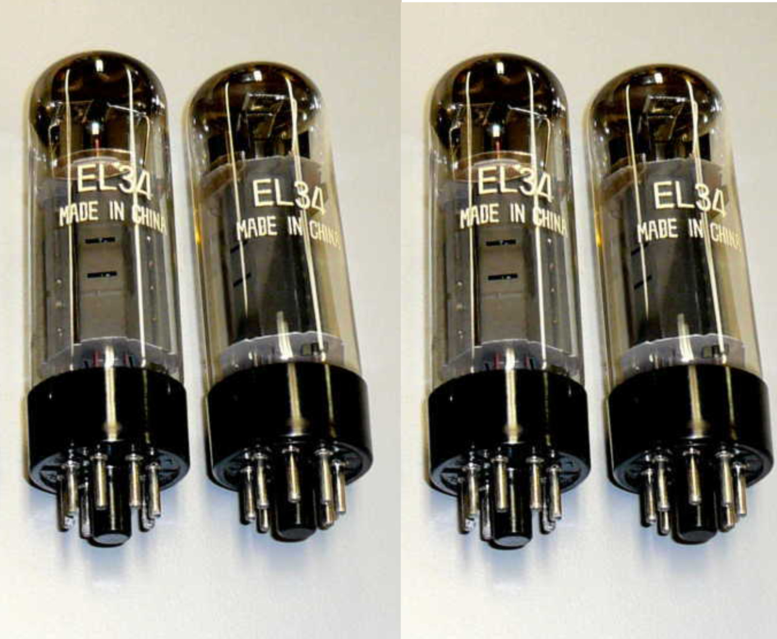 QUAD 4x CURRENT MATCHED SHUGUANG CHINESE EL34 VACUUM TUBES EL 34 EL34B