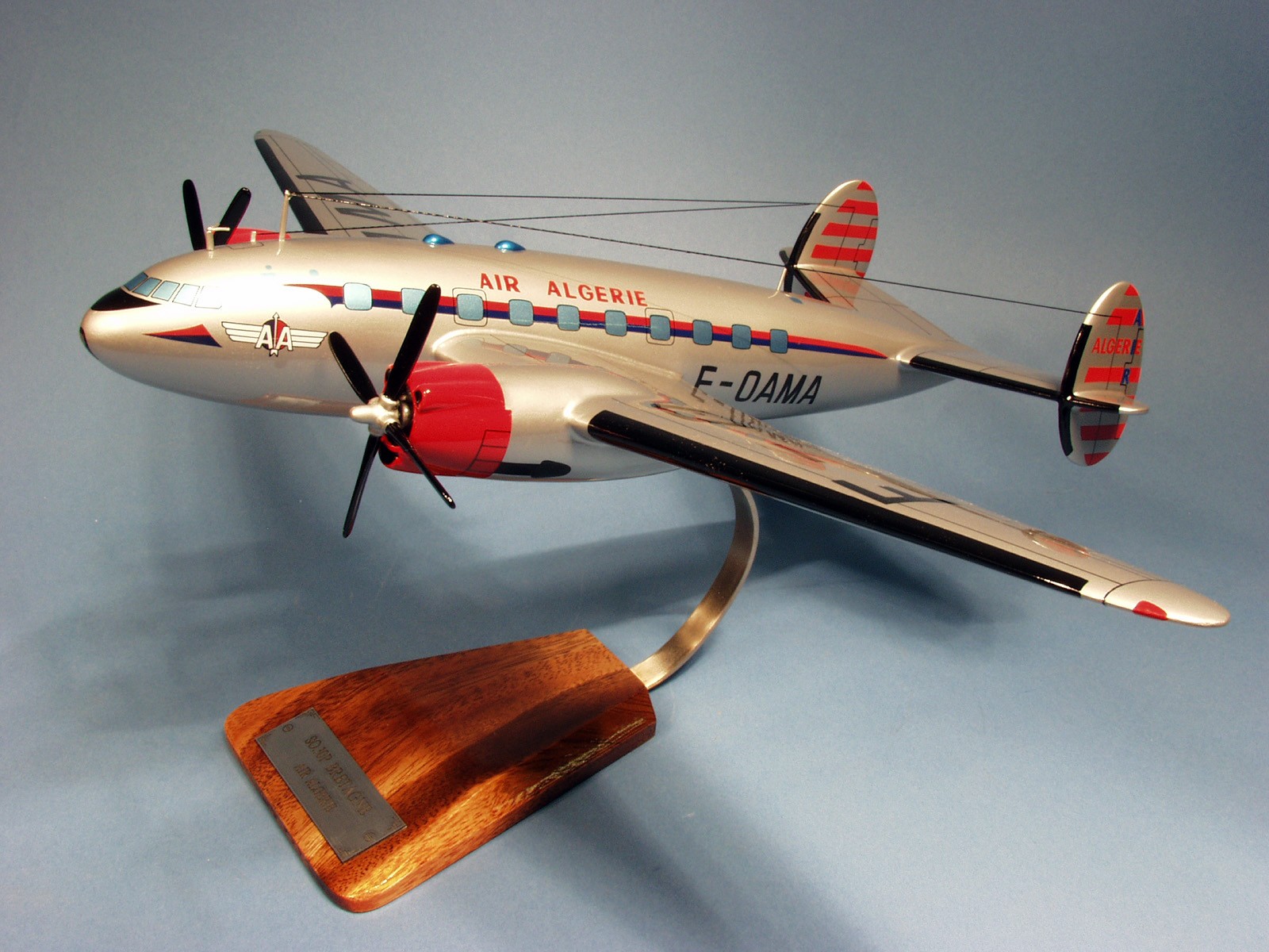Air Algerie Sud-Ouest Bretagne SO.30P F-OAMA Desk Top Model 1/50 PS Airplane New