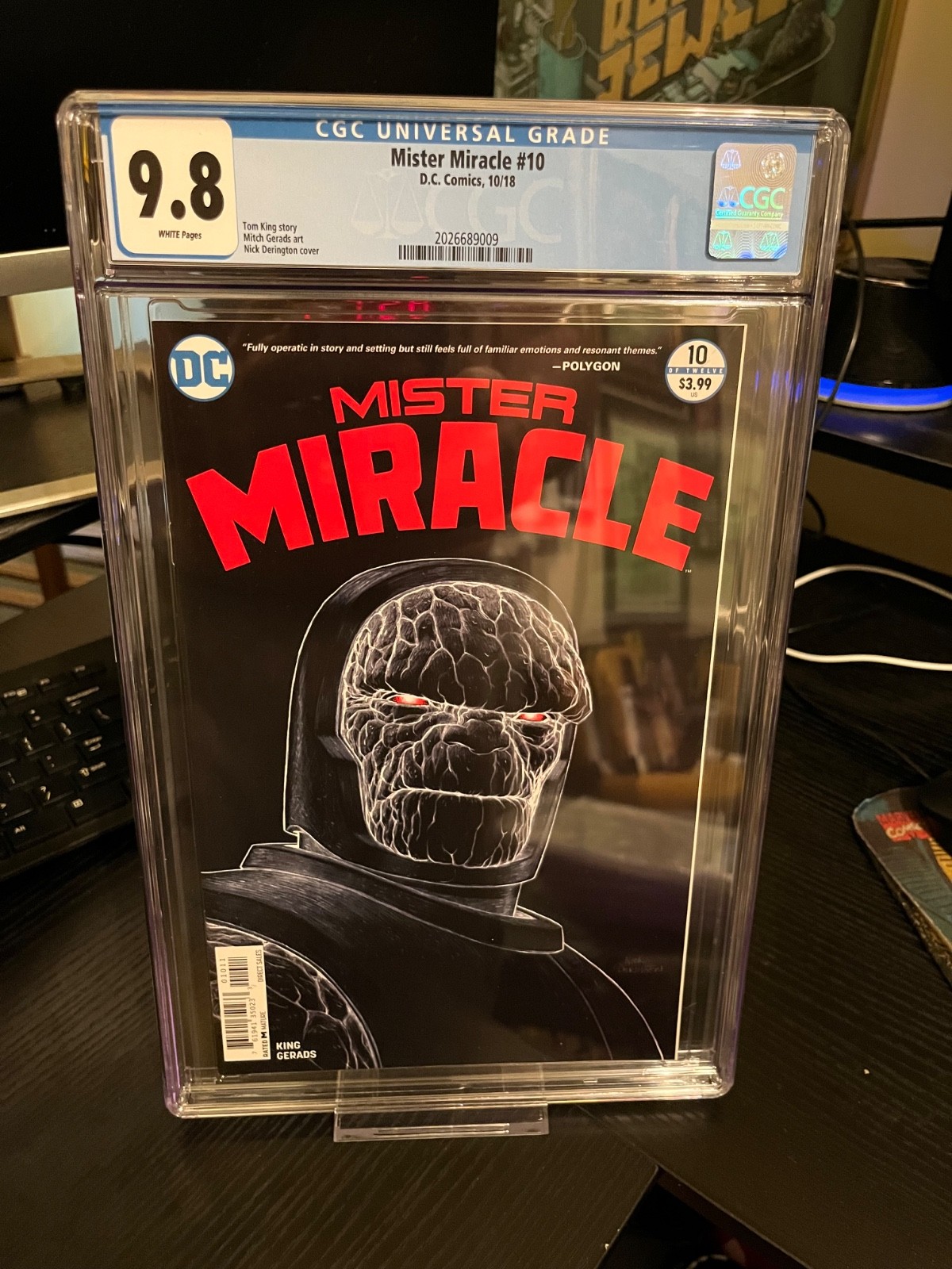 Mister Miracle #10 CGC 9.8 White Pages Tom King Mitch Gerads Darkseid Cover