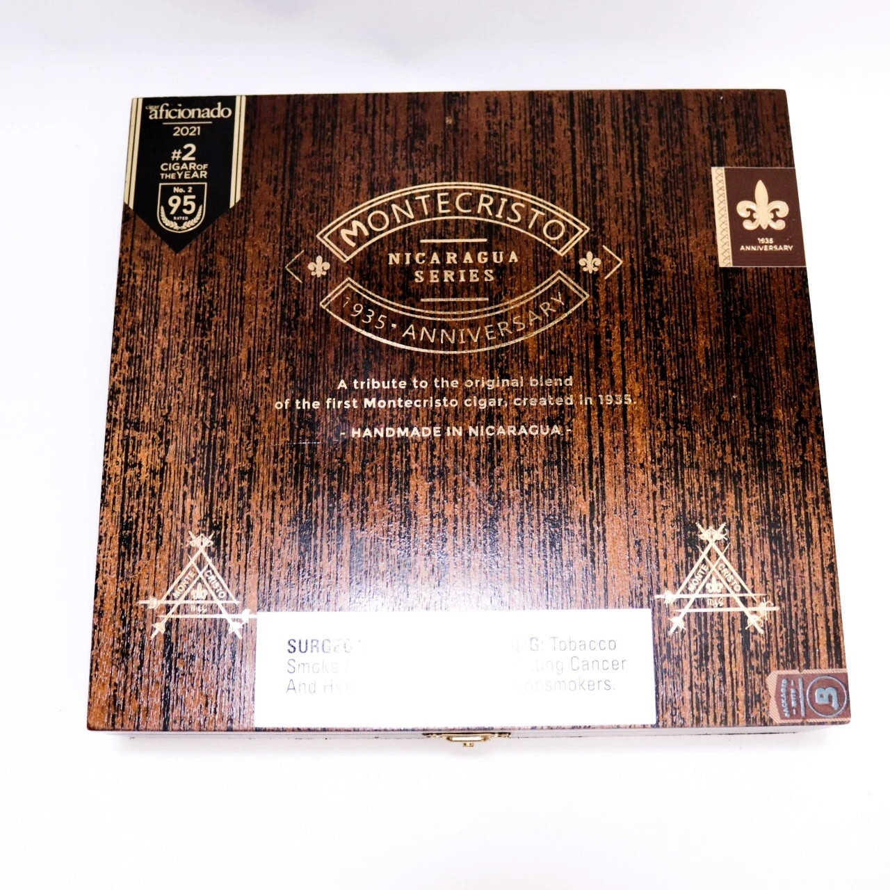 Montecristo Churchill 1935 Anniversary Empty Wood Cigar Box 8.5