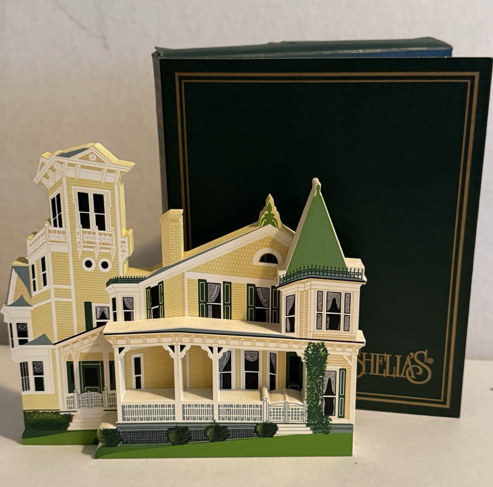 Vintage 1996 Shelia’s Collectibles Gamble House - Cincinnati, Ohio 3D Yellow HTF