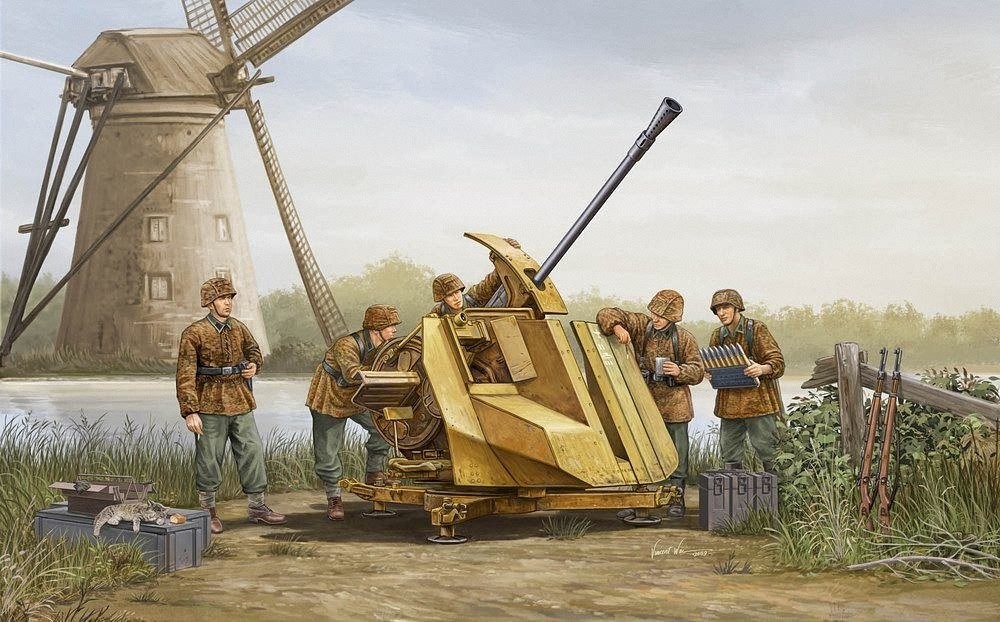 Trumpeter 1/35 German 3.7cm Flak 43 Gun Model Kit