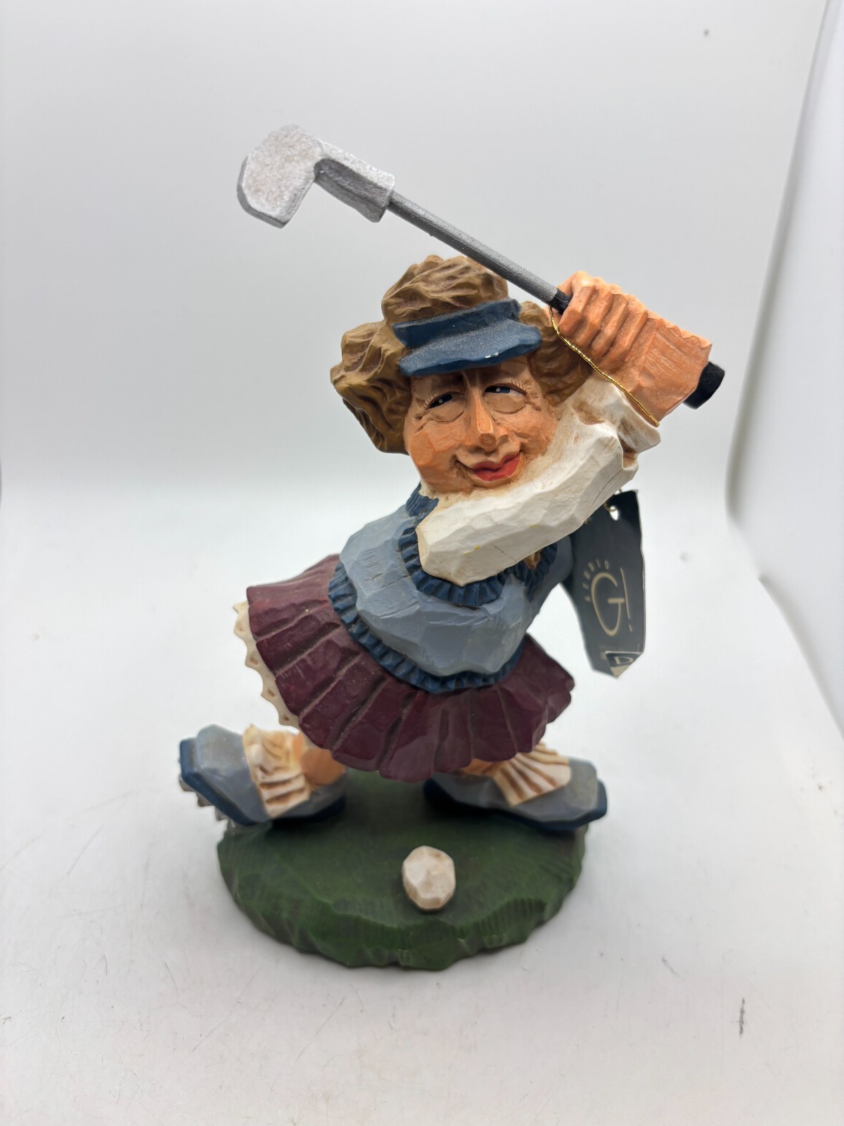 David Frykman “The Golfer Hole In One” Woman Golfing Figurine 1998