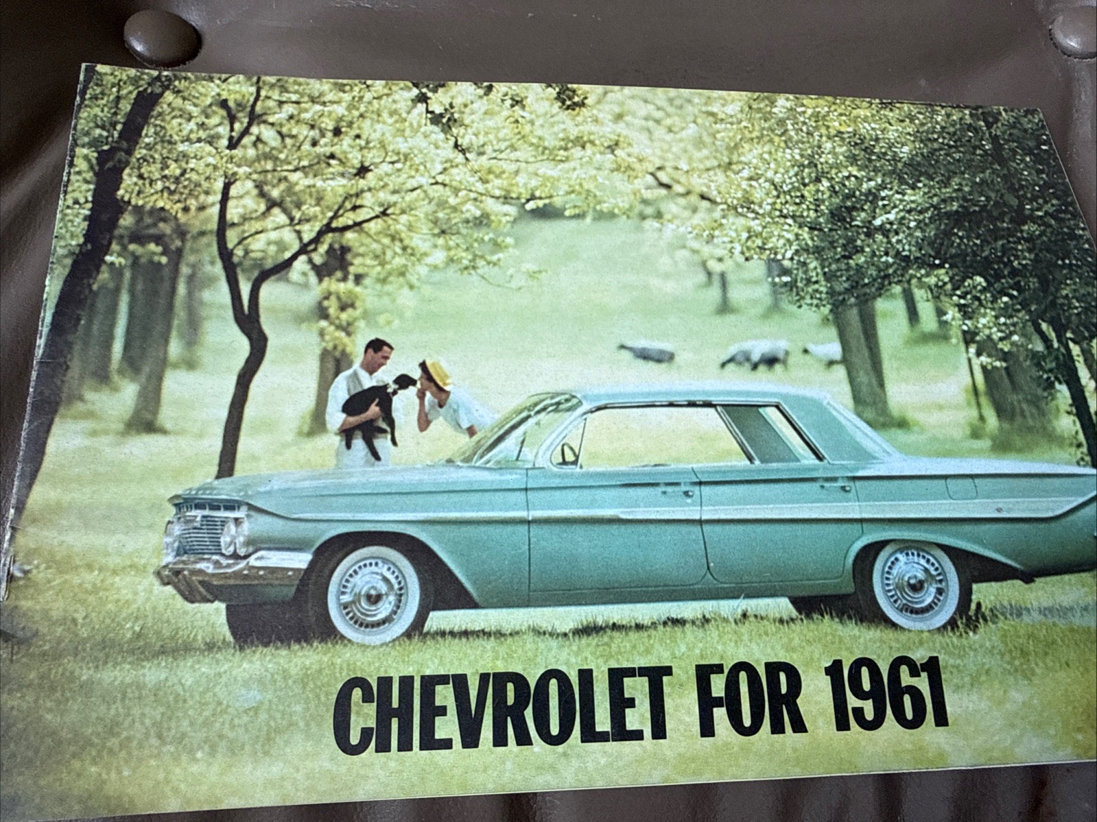 1961 Chevrolet Impala Bel Air Biscayne Corvette Corvair Sales Brochure - Vintage