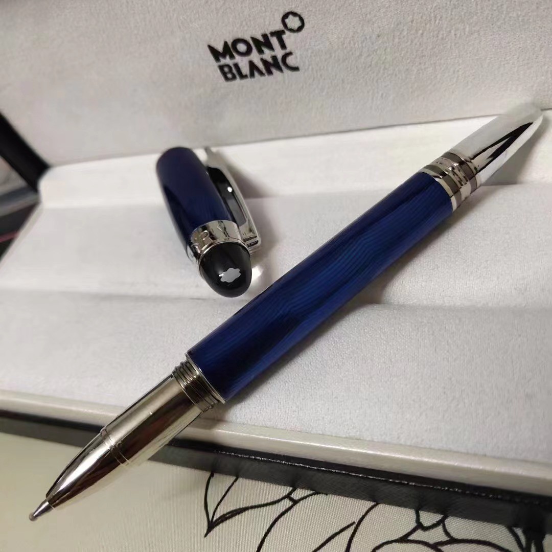 Montblanc Meisterstuck Solitaire 163 Silver Doue Ballpoint Pen Montblanc Meisterstuck Solitaire 163 Silver Doue Ballpoint Pen