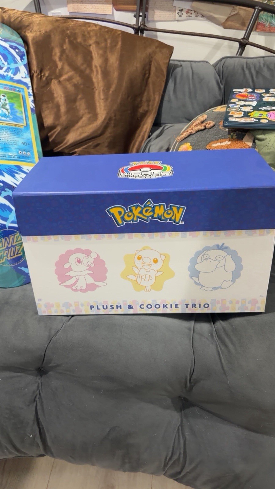 NEW Pokemon 2026 World Championships Jazwares Plush & Cookie Trio SF Exclusive
