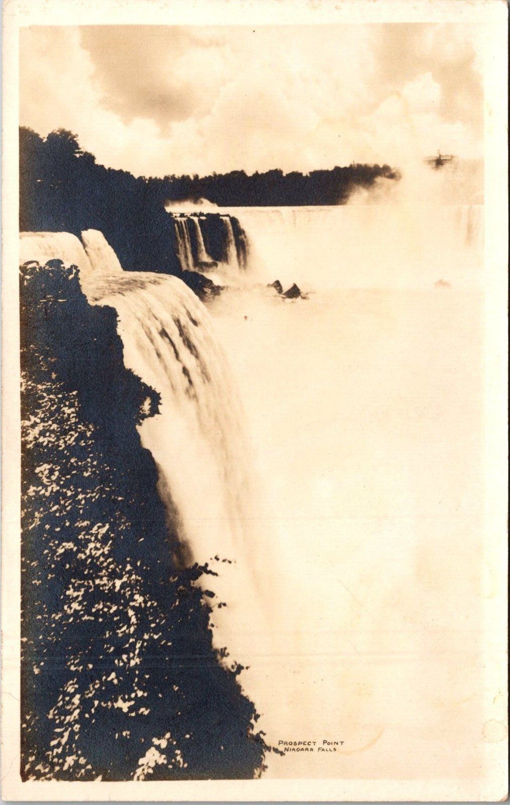 RPPC Prospect Point Niagara Falls NY Waterfall 1930s Real Photo Postcard C42 RPPC Prospect Point Niagara Falls NY Waterfall 1930s Real Photo Postcard C42