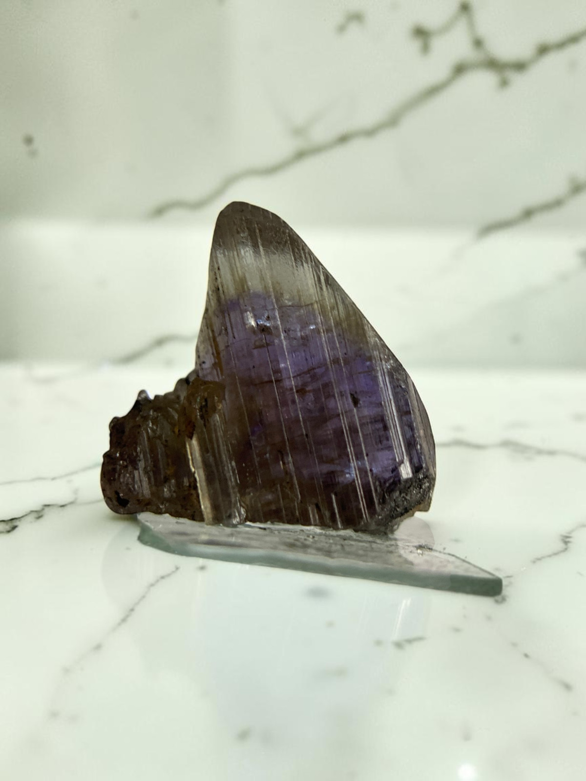 Pleochroic Unheated Natural Tanzanite Crystal/Specimen , Raw Gemstone 8.7 cts