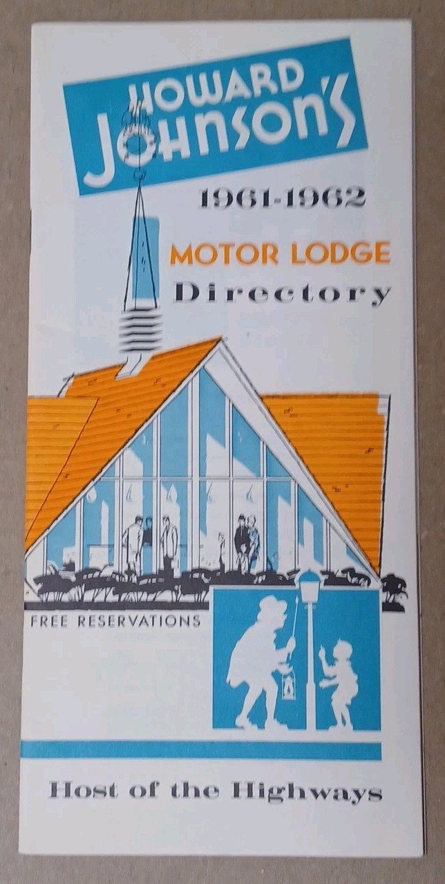 1961-1962 Howard Johnson\'s Motor Lodge Directory Brochure 