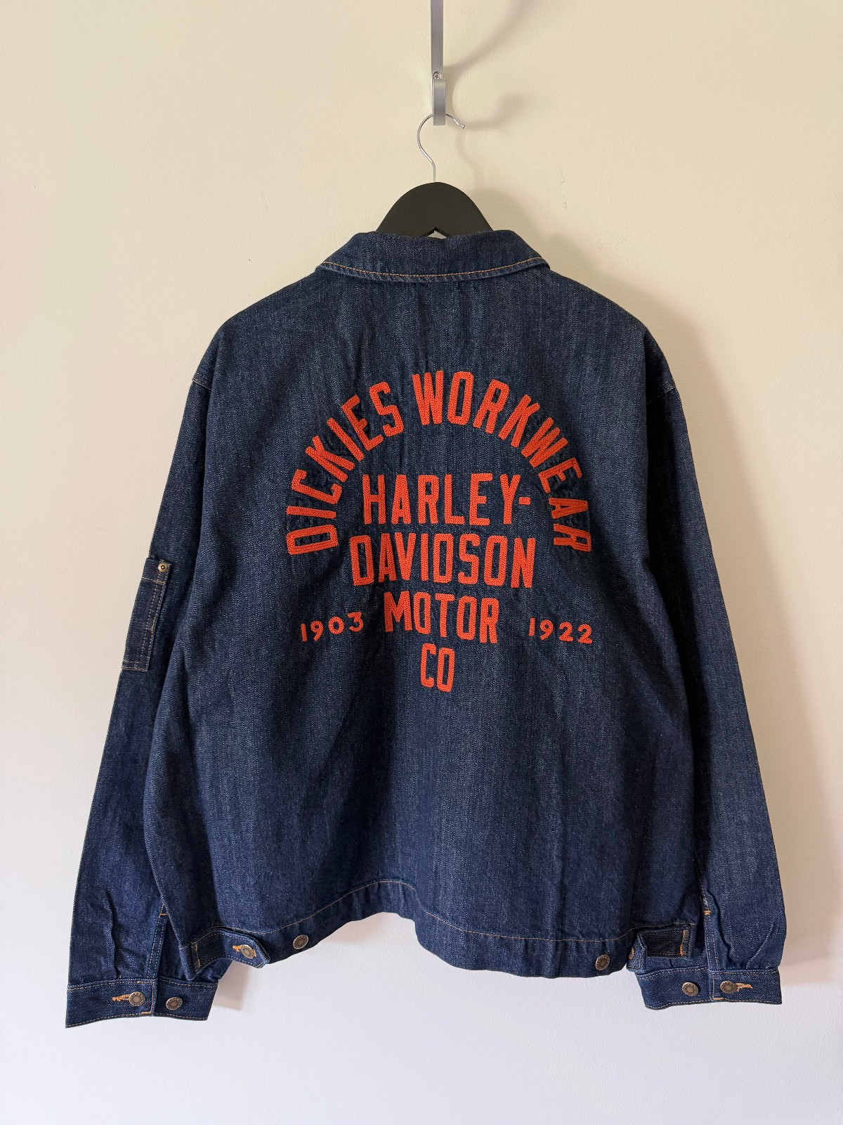 Dickies x Harley Davidson Denim Jacket - Size XXL - Rinsed Denim