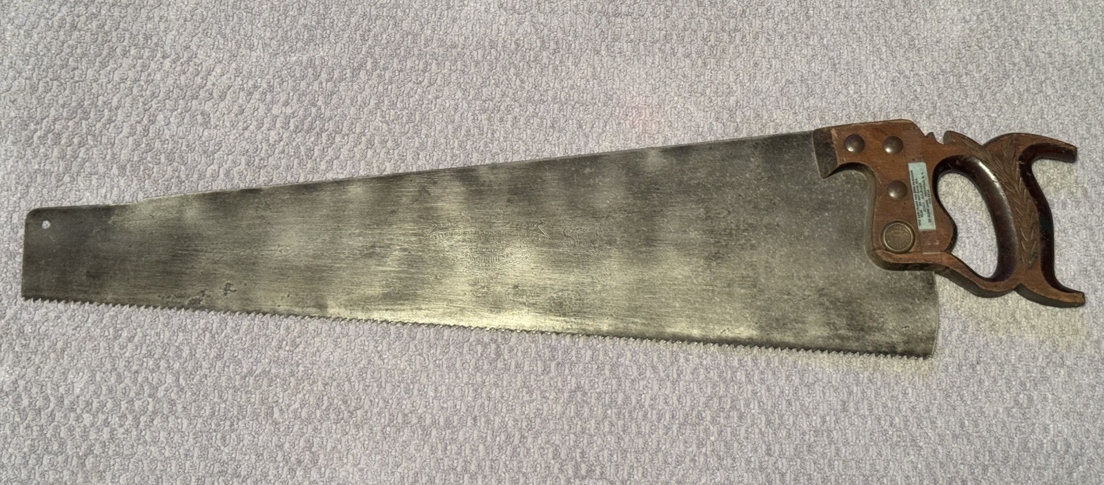 Antique Simonds Saw No. 10 Hand Saw - SHIPS FREE Antique Simonds Saw No. 10 Hand Saw - SHIPS FREE
