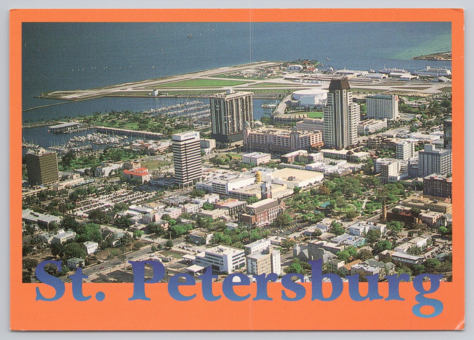 Postcard St. Petersburg. Florida Aerial View