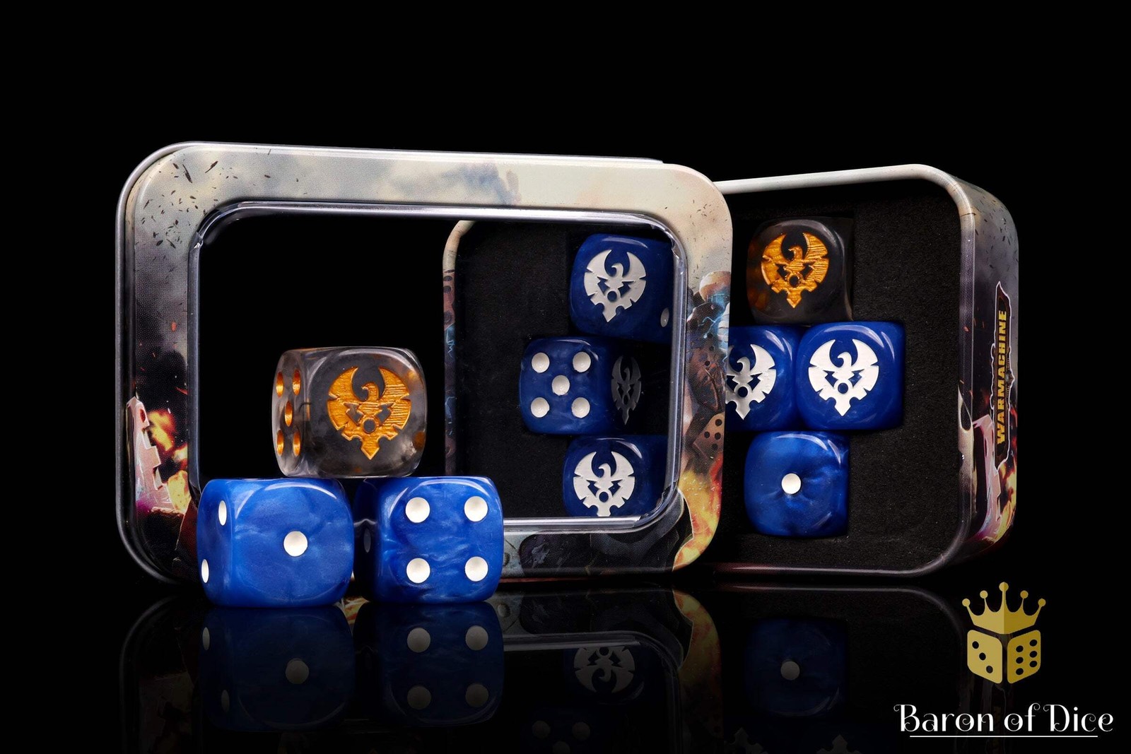 Cygnar Storm Legion | Official Warmachine Dice Set Brand New