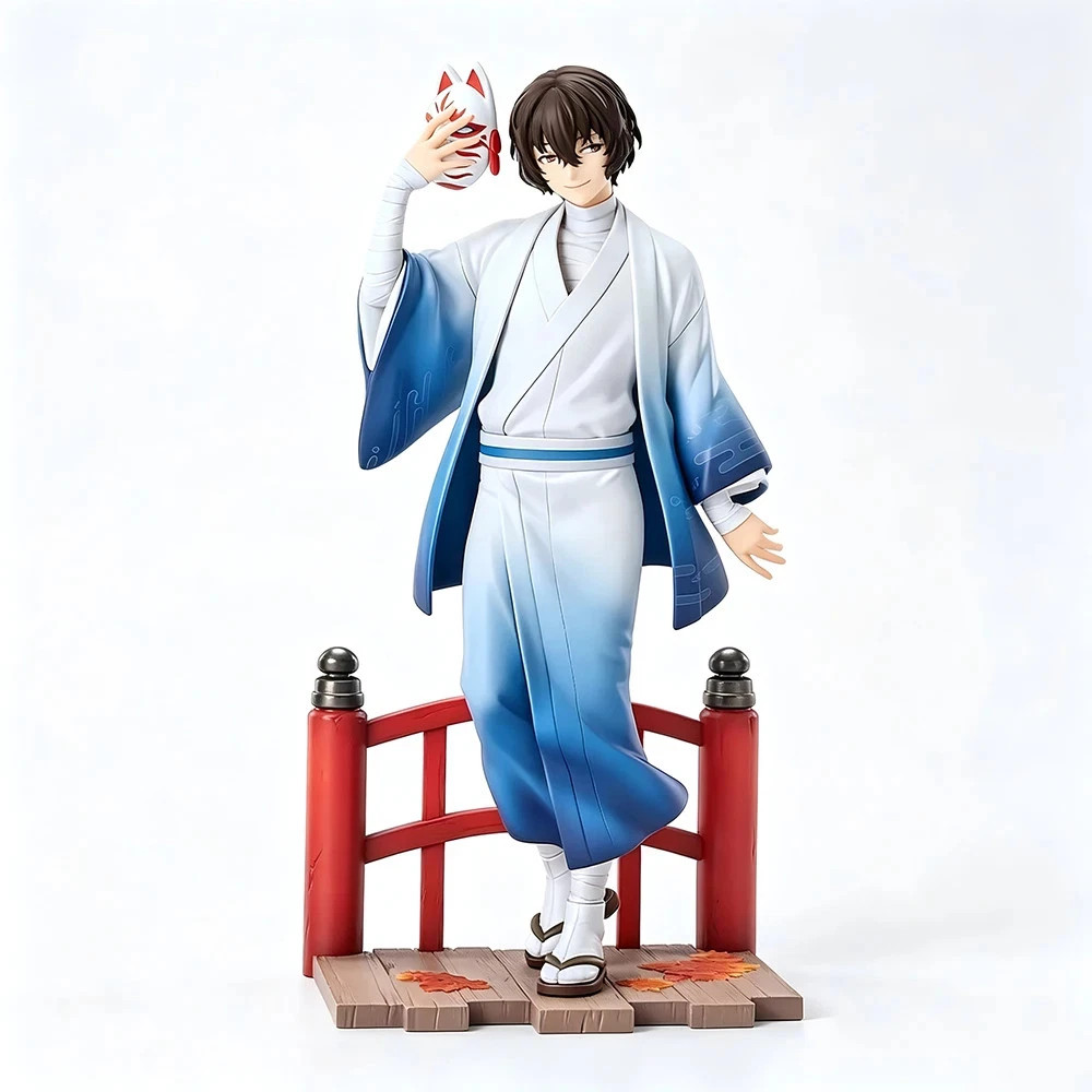 20cm Dazai Osamu Kimono Figure Bungo Stray Dogs PVC Anime Collectible