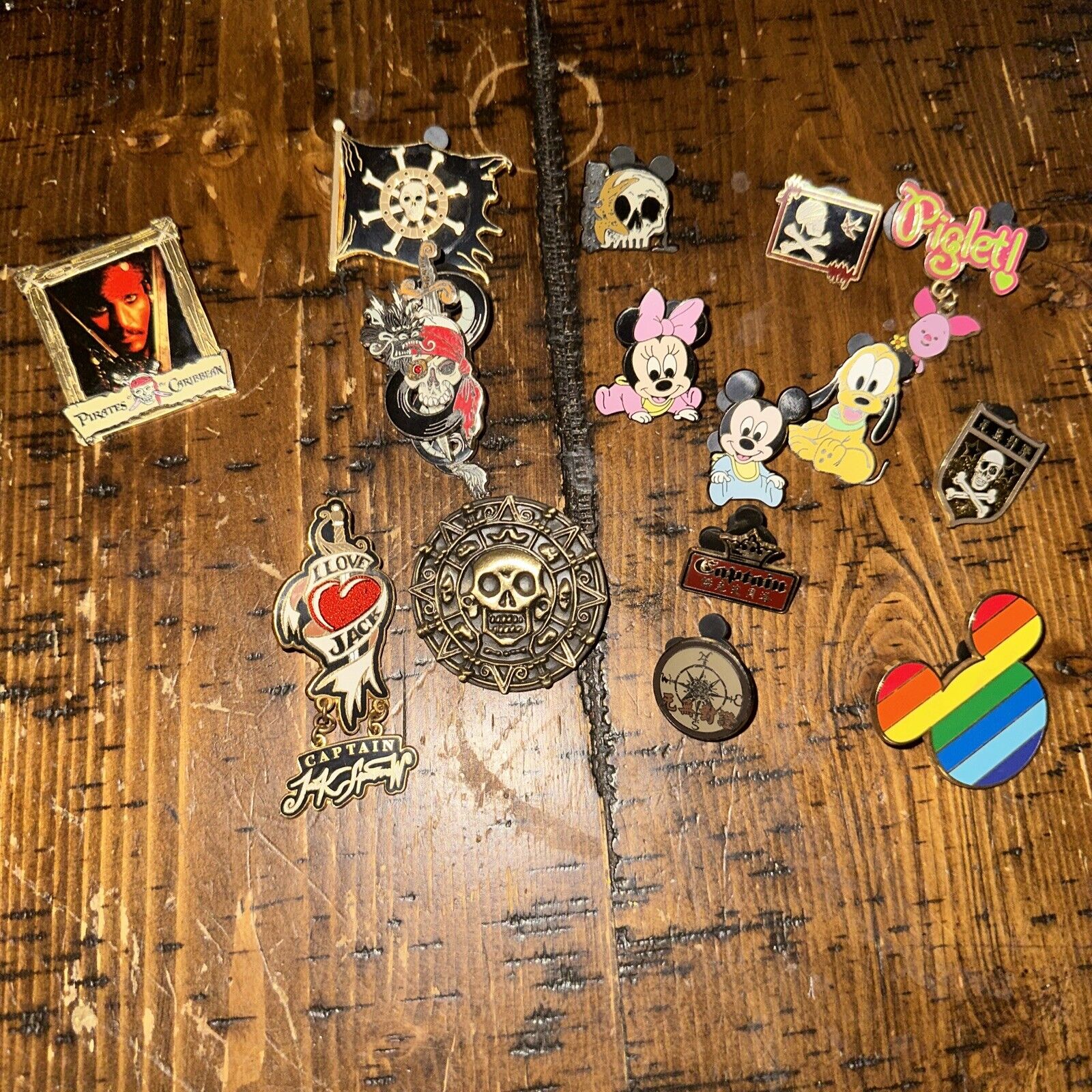 Vintage disney collectible Pin Lot Of 15
