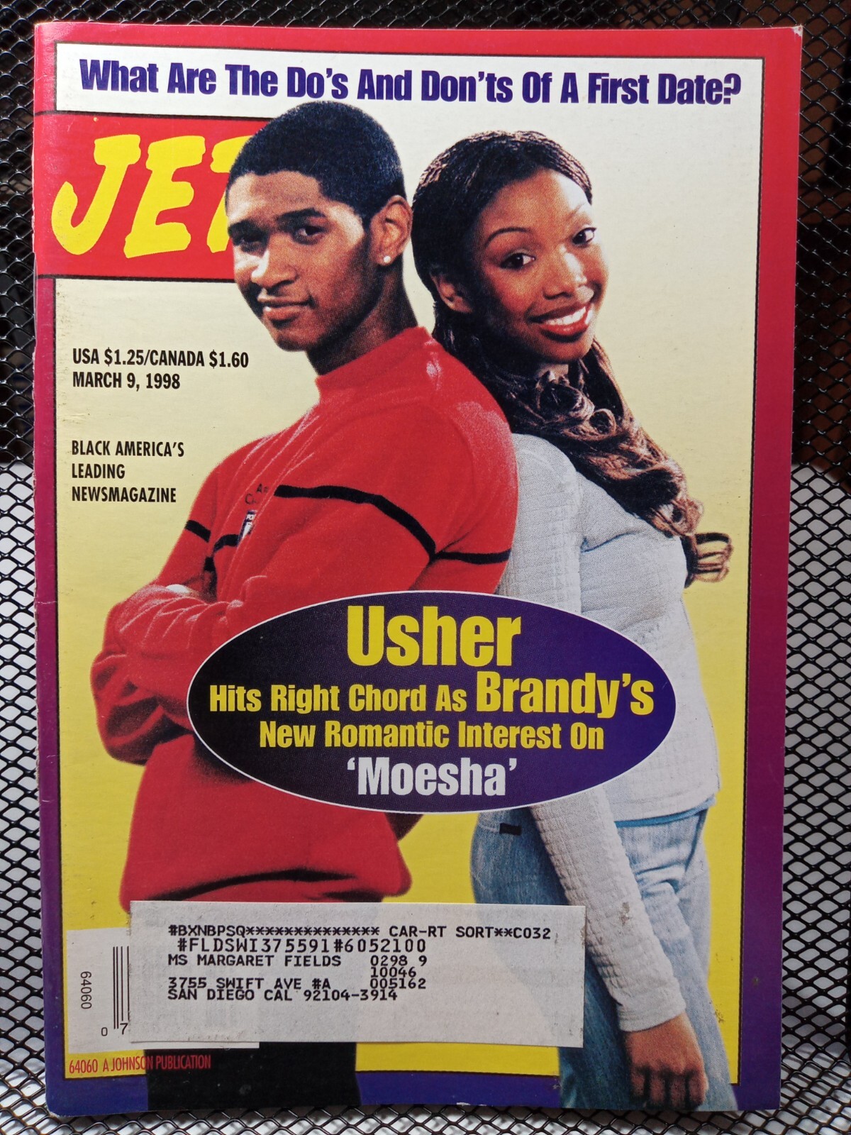 Singer Usher Brandy Moesha Dating Black Americana JET Magazine March 9 1998