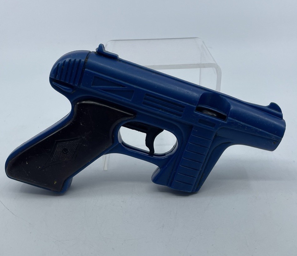 Vintage Star Trek 1966 Rayline Blue Tracer Gun No disks Trigger Clicks