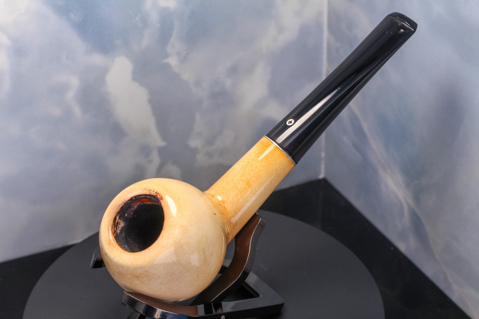 Kaywoodie Meerschaum Large Apple Stem 4-HOLE STINGER Pipe