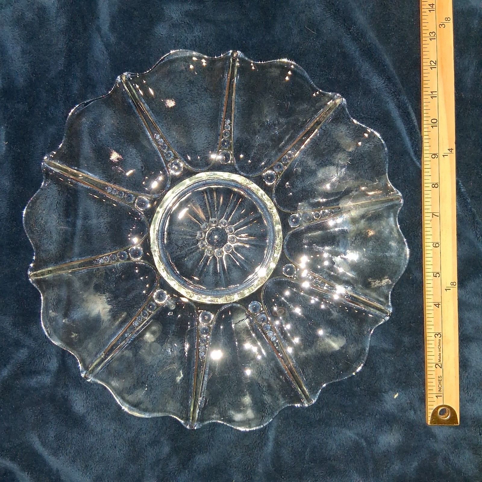 Vtg Anchor Hocking Oyster & Pearl Clear Glass 12\