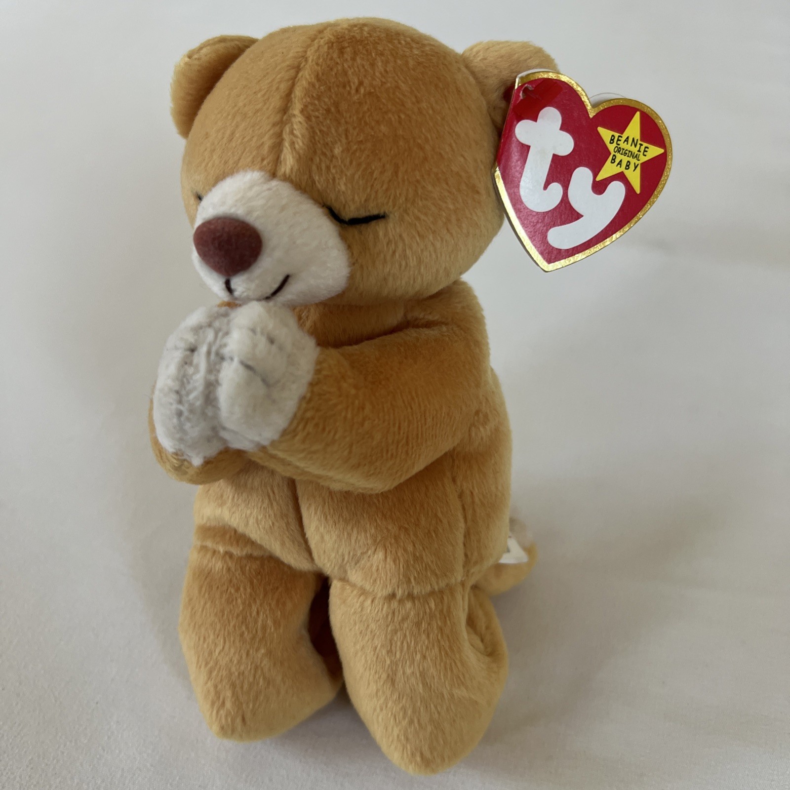 RARE 1998 Ty Beanie Baby Praying HOPE Bear w/ Errors