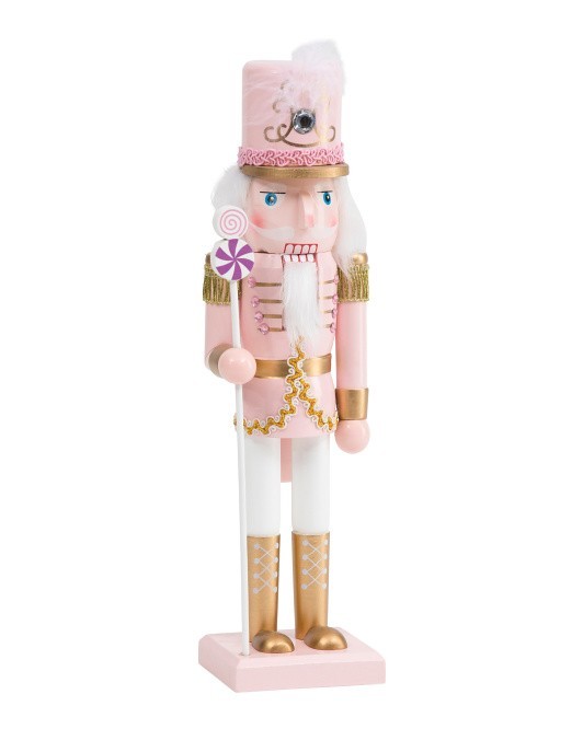SUGARPLUM DREAMS Pink Candy Nutcracker NEW