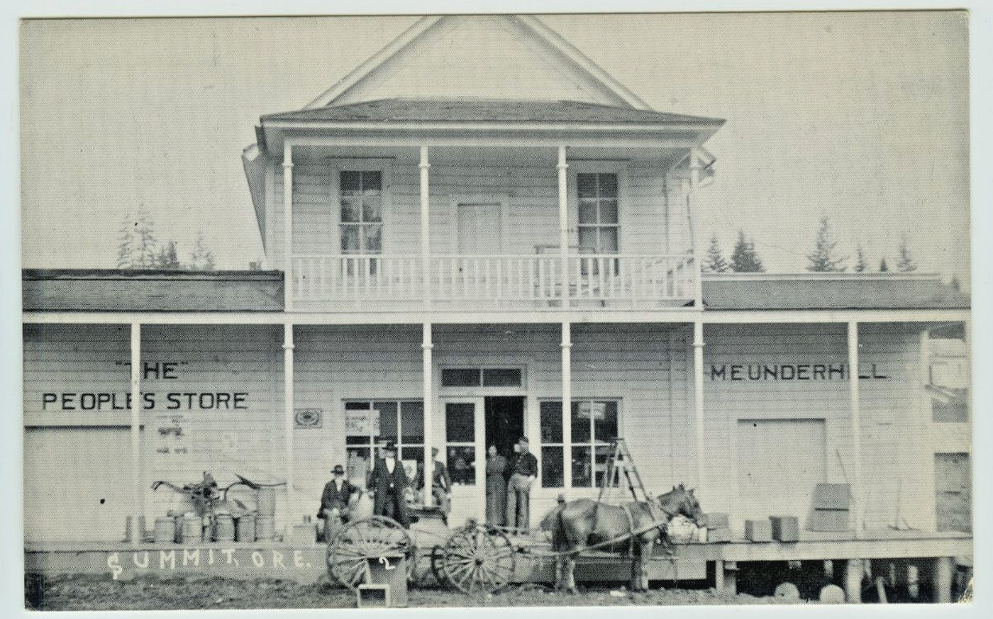 Postcard Summit General Store Antiques Dan Weaver Blogett Oregon